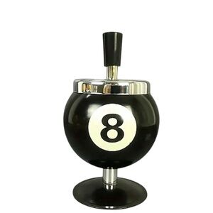 Novelty Billiard Black 8 Ball Ashtray